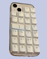Back of the Clear Mechanical Keyboard Keycap iPhone Case