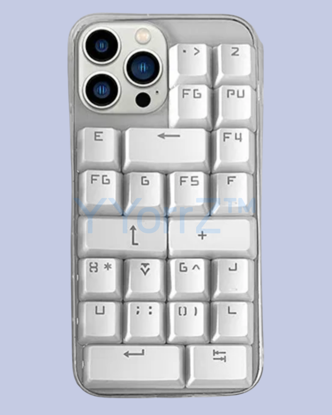 Clear Mechanical Keyboard Keycap iPhone Case