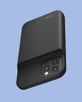 The back side of the Safe Rechargeable Power Bank iPhone Case