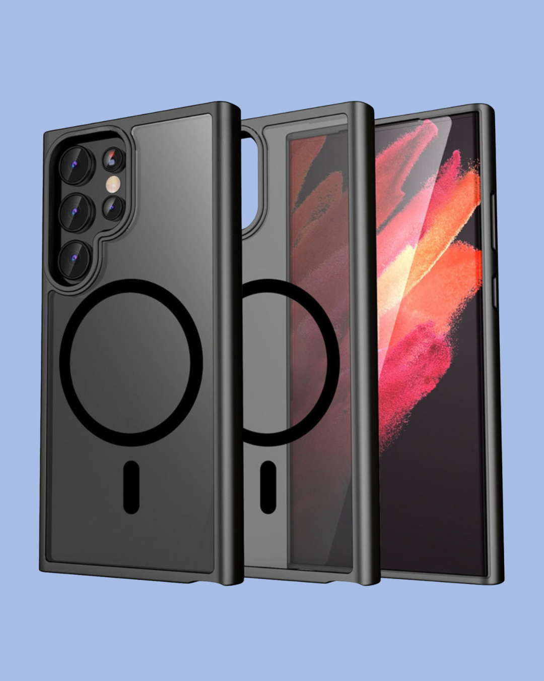 Galaxy Symmetry Magnet Frosted Phone Case