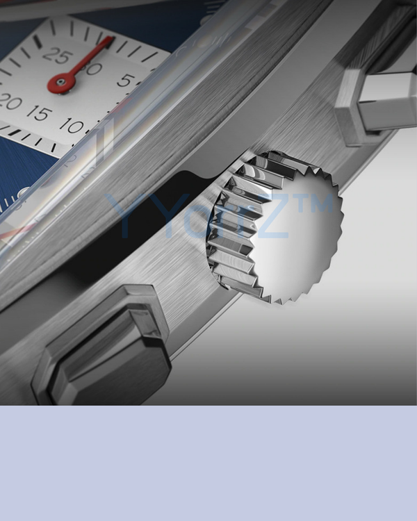 Men's Square Motorsport Chronograph Watch buttons