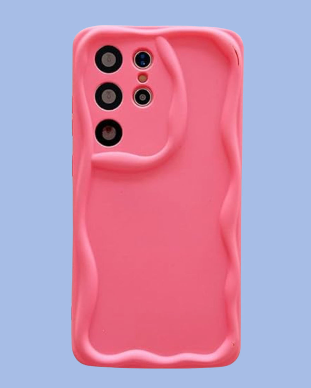 The candy pink Galaxy Wavy Edge Case
