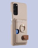 The Champagne Beige Galaxy A52 Card Slot Leather Case