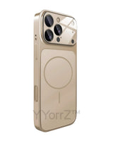 Tempered Glass Magnetic Titanium iPhone Case with MagSafe
