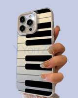 The Cloud White Piano Key Design iPhone Case
