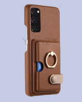 The Cognac Brown Galaxy A52 Card Slot Leather Case