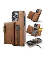 The compartments of the Magnetic Leather Wallet iPhone Cover