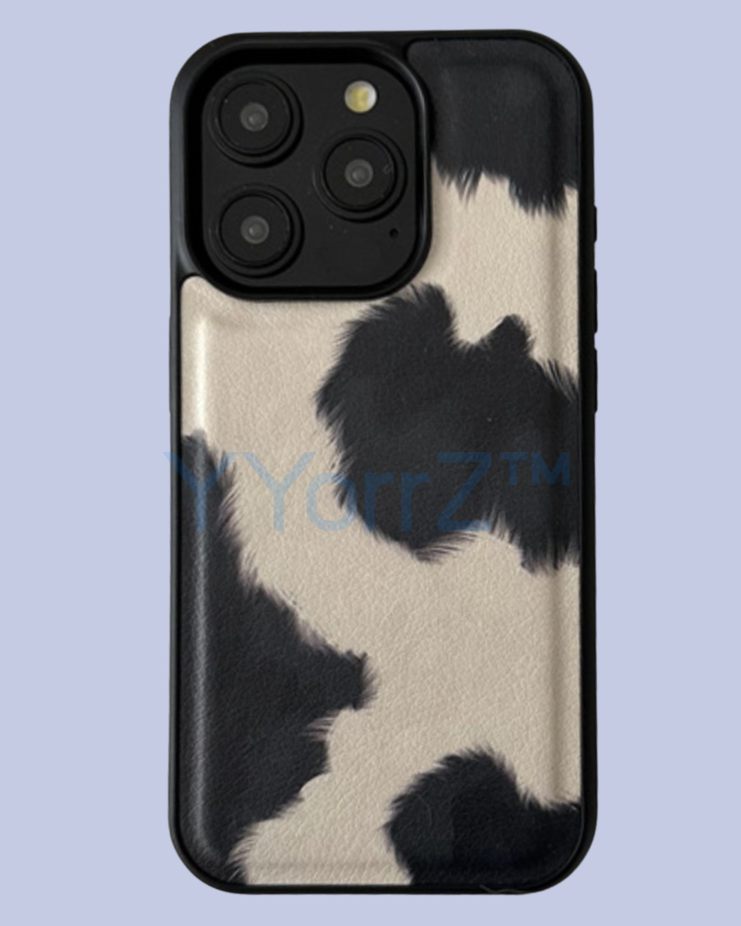 Cowhide Print Silicone iPhone Case with MagSafe and Wireless Charging