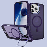 Dark Purple Max Full Body Magnetic Shockproof MagSafe with Kickstand iPhone Cover