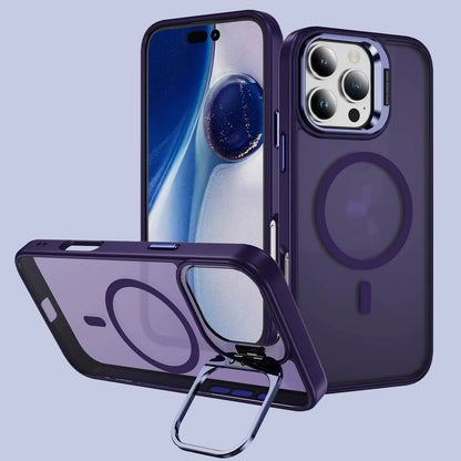 Dark Purple Max Full Body Magnetic Shockproof MagSafe with Kickstand iPhone Cover
