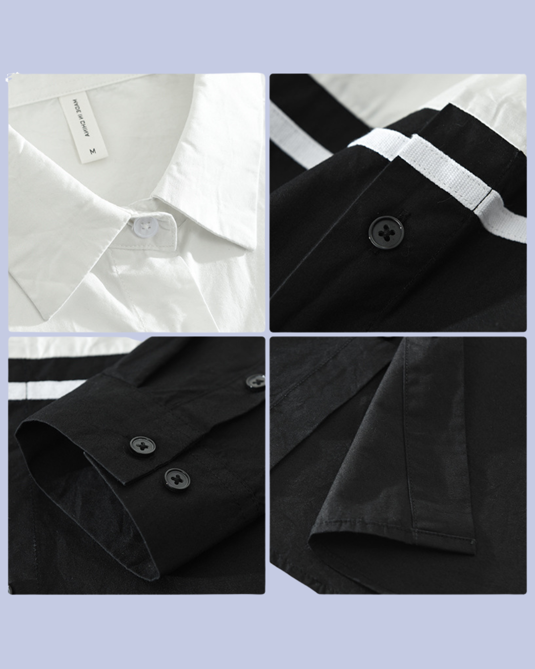 Some key details of the Modern Two-Tone Men's Cotton Shirt