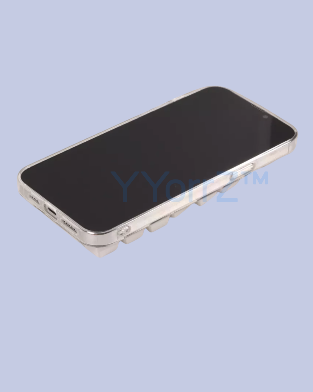 The display of the Clear Mechanical Keyboard Keycap iPhone Case