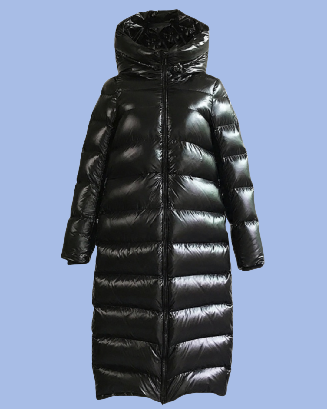 The display of the Long Puffer Parka Coat