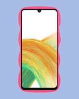 The display of the candy pink Galaxy Wavy Edge Case