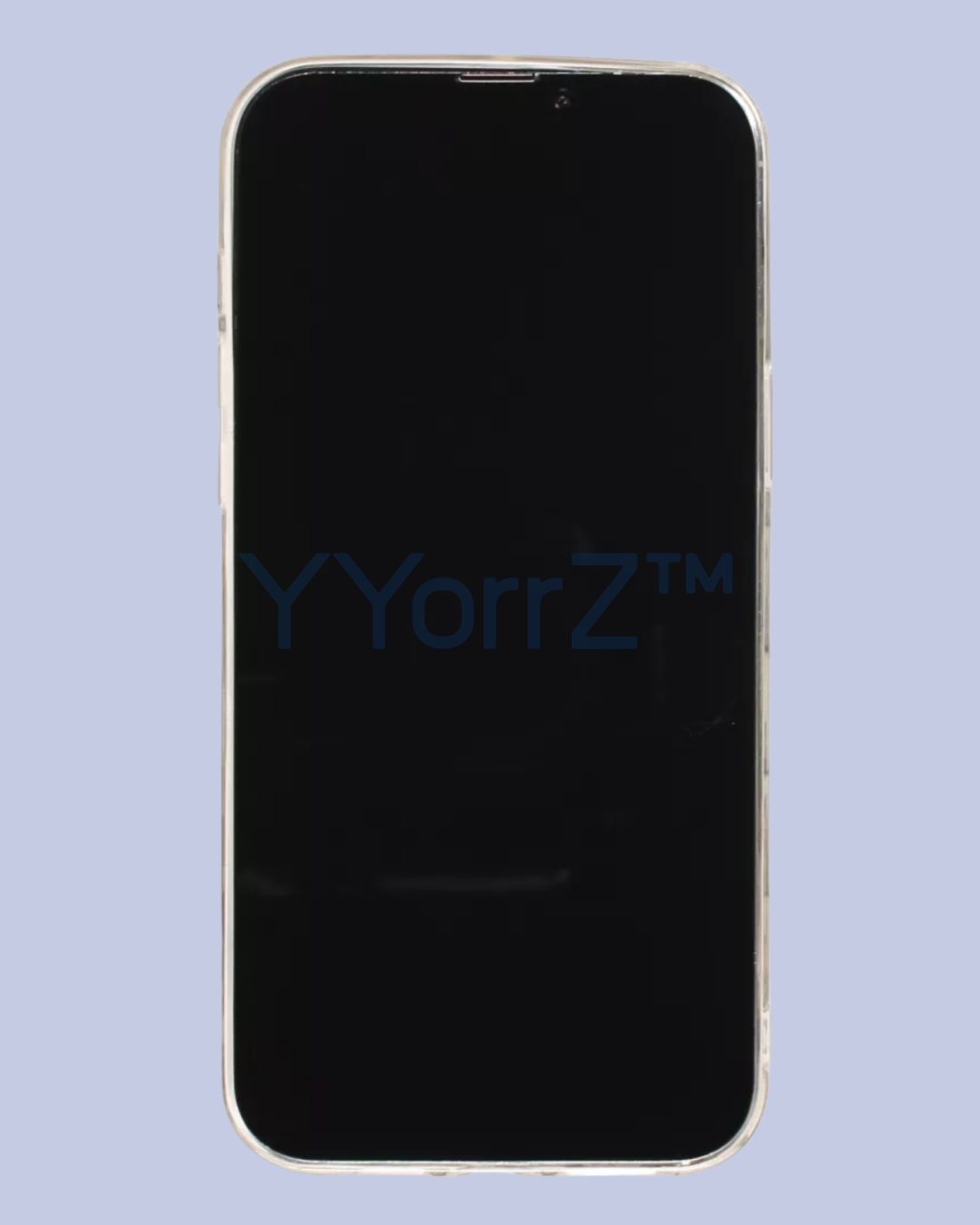 A front view of the Clear Mechanical Keyboard Keycap iPhone Case