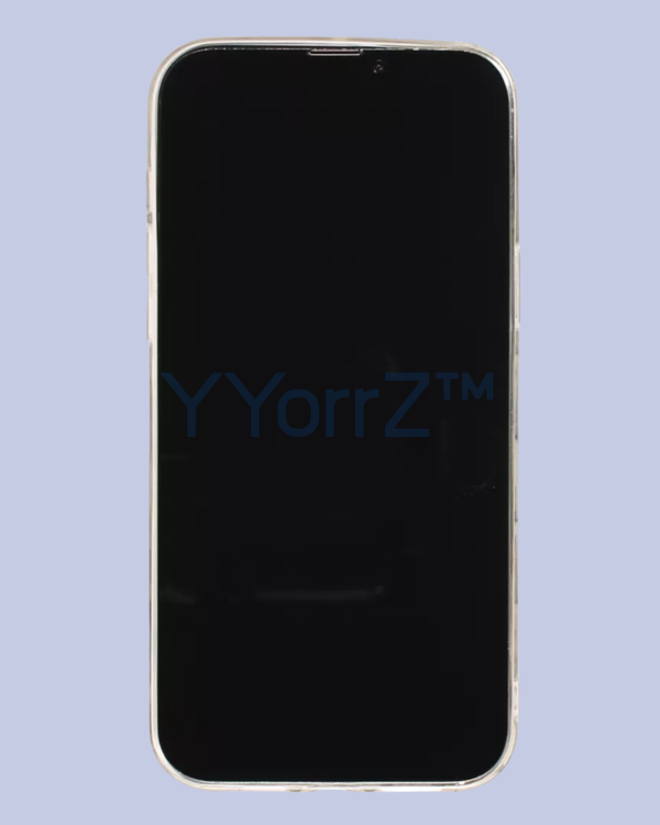 A front view of the Clear Mechanical Keyboard Keycap iPhone Case