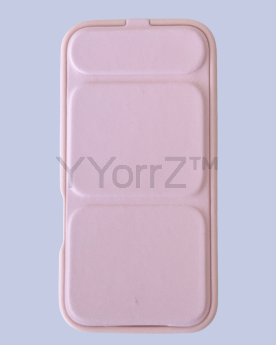 The light pink Slim Tri-Fold Stand Silicone iPhone Case