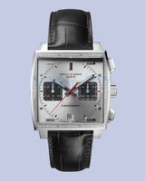 Men's White Square Motorsport Chronograph Watch