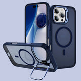 The Navy Blue Max Full Body Magnetic Shockproof MagSafe with Kickstand iPhone Cover