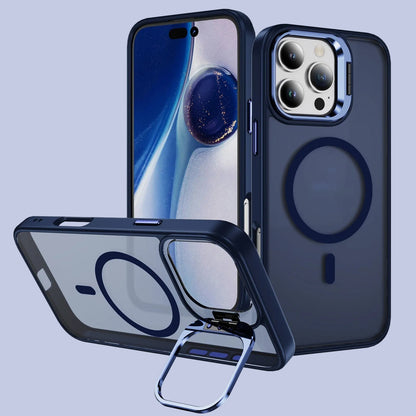 The Navy Blue Max Full Body Magnetic Shockproof MagSafe with Kickstand iPhone Cover