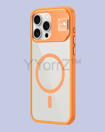 The orange Gradient Magnetic iPhone Case with Adjustable Kickstand