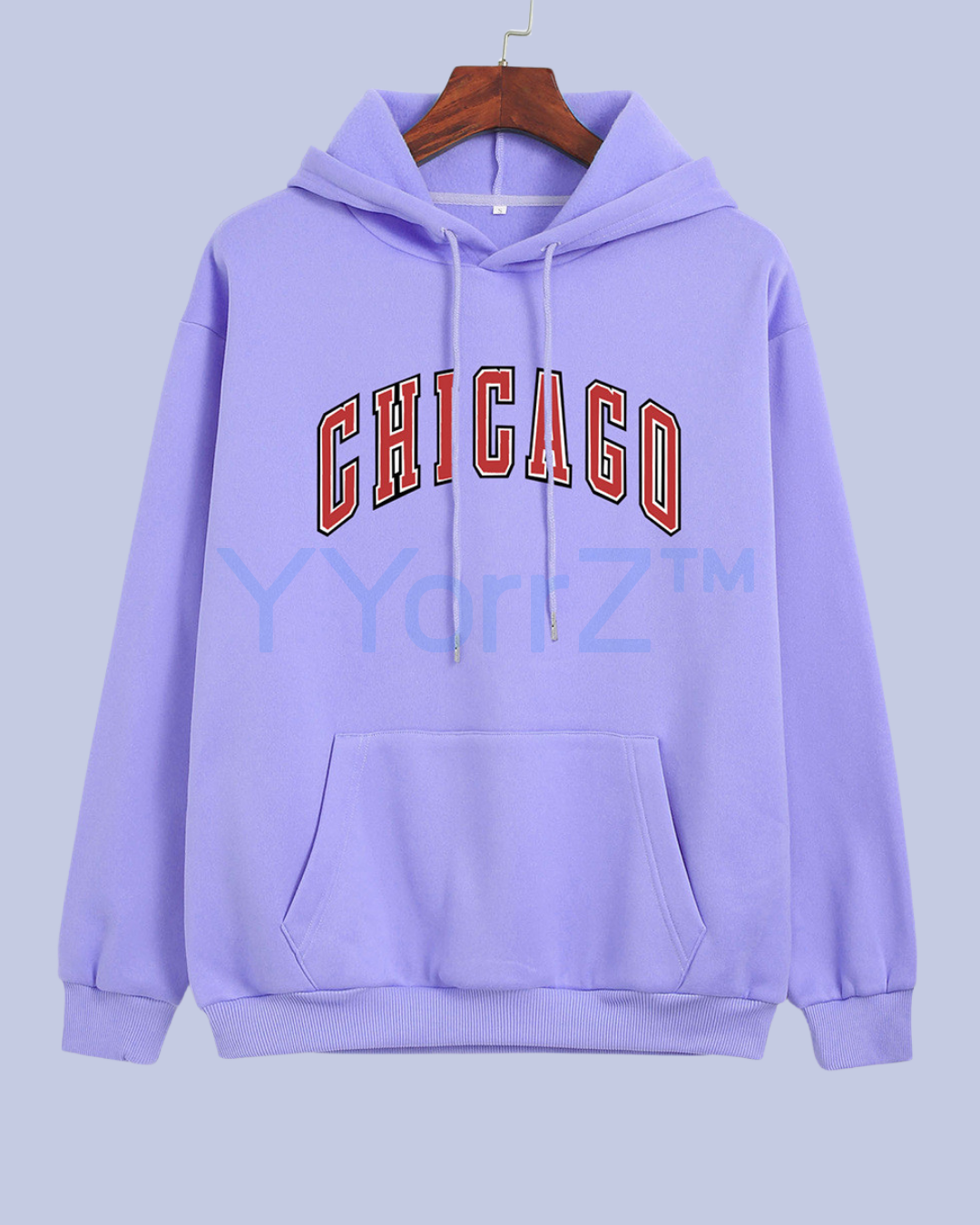 Purple Retro_Chicago_Collegiate_Pullover_Hoodie