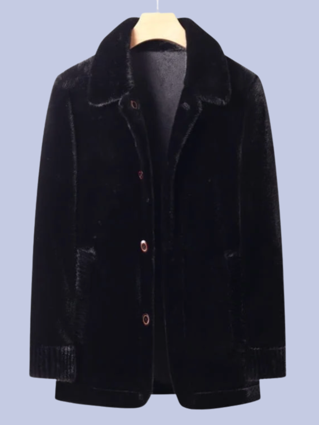 Reversible Faux Fur Polyurethane Leather Jacket