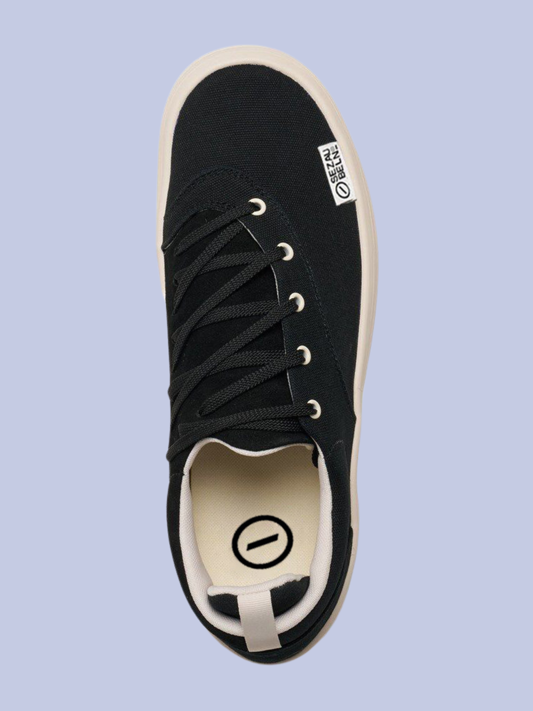 The right pair of the Unisex Minimalist Laced Low-Top Canvas Sneaker