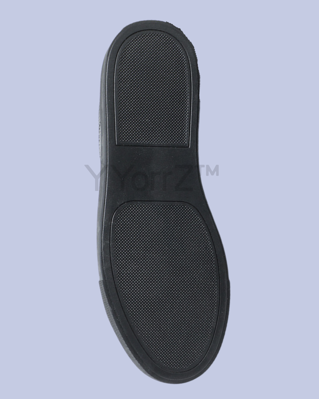 The sole of the Black Triple Stitch Slip-On Low-Top Sneakers