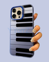 Stale Blue Piano Key Design iPhone Case