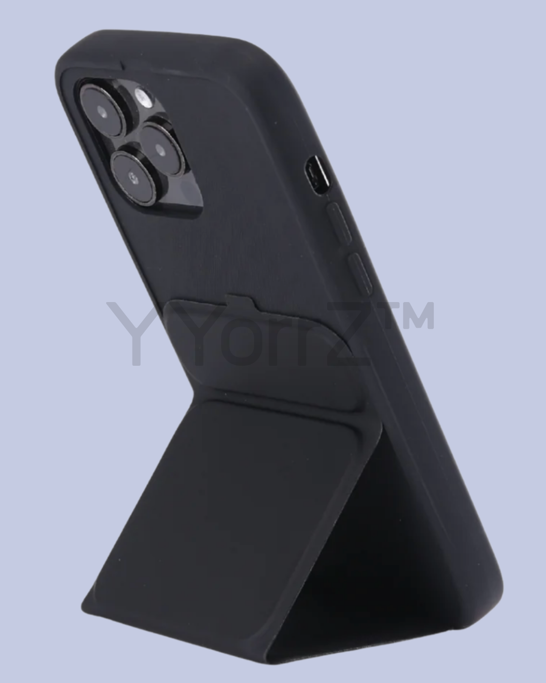 Slim Tri-Fold Stand Silicone iPhone Case
