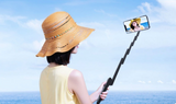 Real-life application of the 3-in-1 iPhone Case with Built-in Selfie Stick & Foldable Tripod Stand