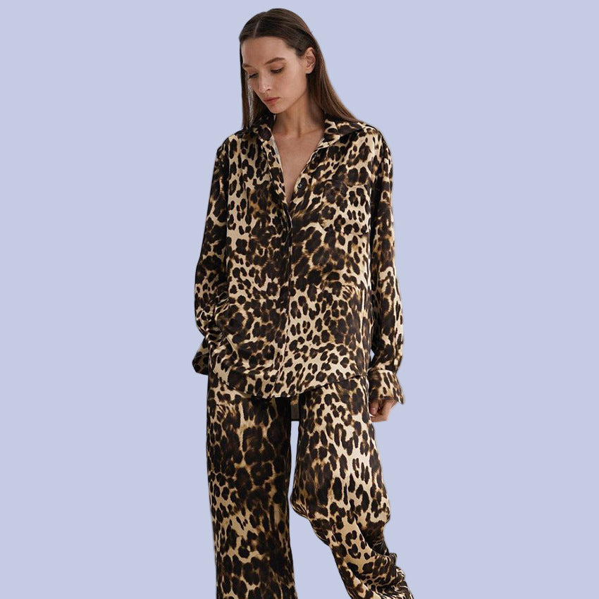 Leopard Print Pantsuit in real life
