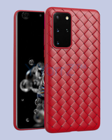 The Red Galaxy Woven Diamond Grid Design Case