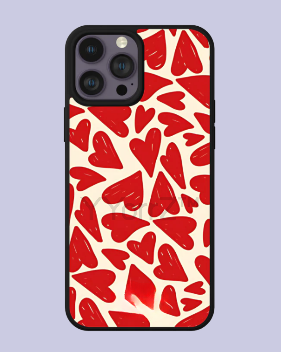 Red Hearts iPhone Case