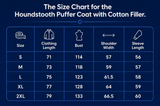 Houndstooth Puffer Coat with Cotton Filler