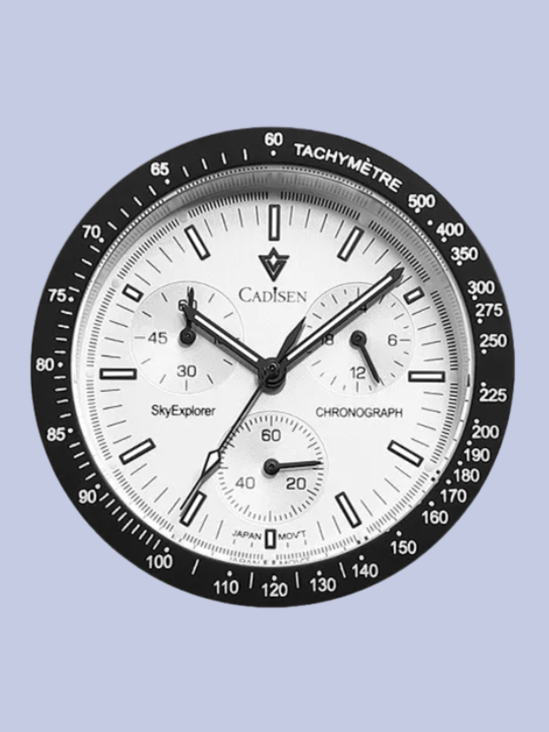 The face of the white CADISEN C7064 Men’s Chronograph Watch