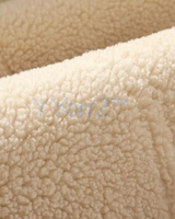 The inside view of the Thick Vintage Faux Leather Curly Shearling Lining Jacket