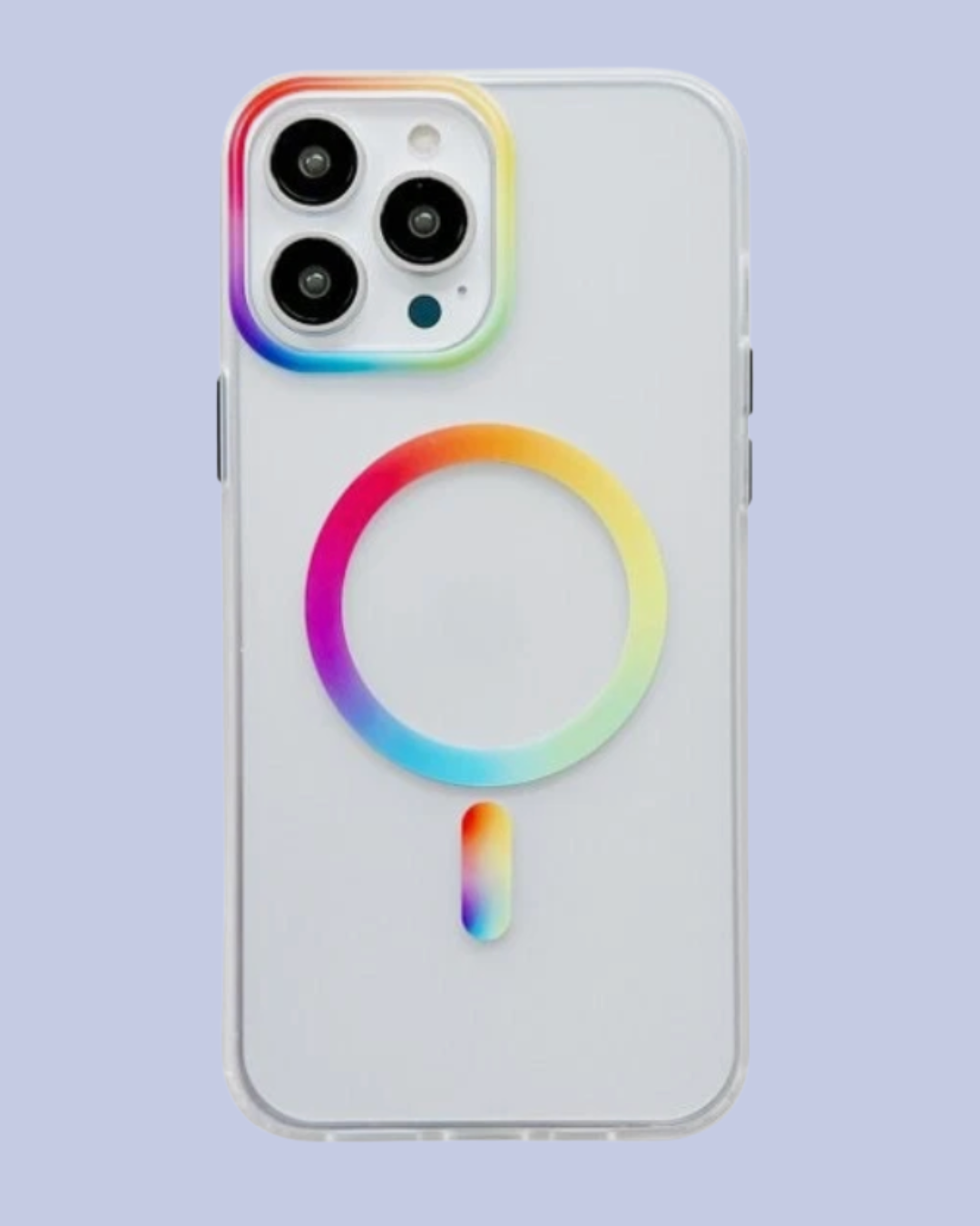 Rainbow Design Transparent iPhone Cover