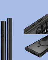 The openings of the Galaxy Symmetry Magnet Frosted Phone Case