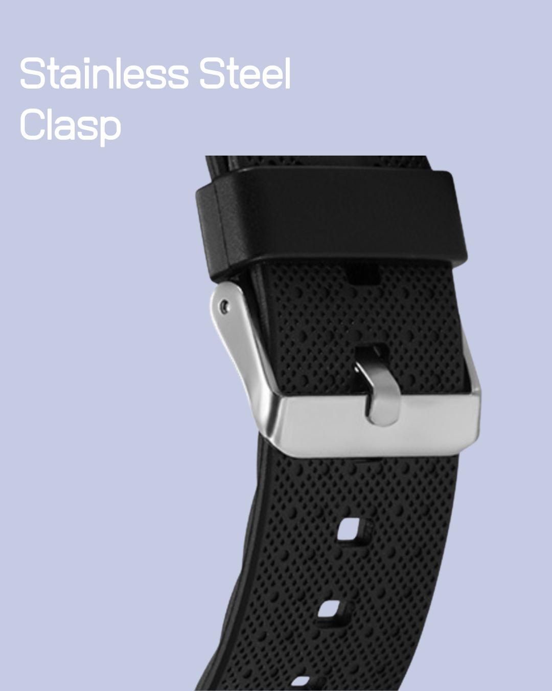 The stainless steel clasp of the SYNOKE 9822 Waterproof Digital Sports Watch