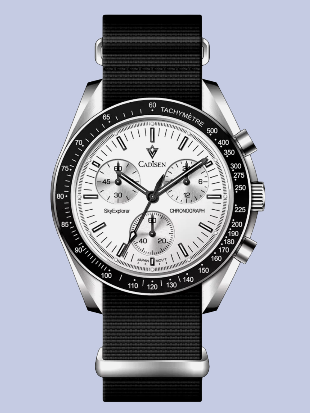 The white CADISEN C7064 Men’s Chronograph Watch