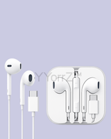 The white Type-C EarPods with the Casing