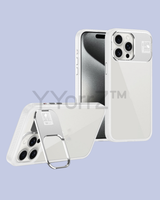 The white Gradient Magnetic iPhone Case with Adjustable Kickstand