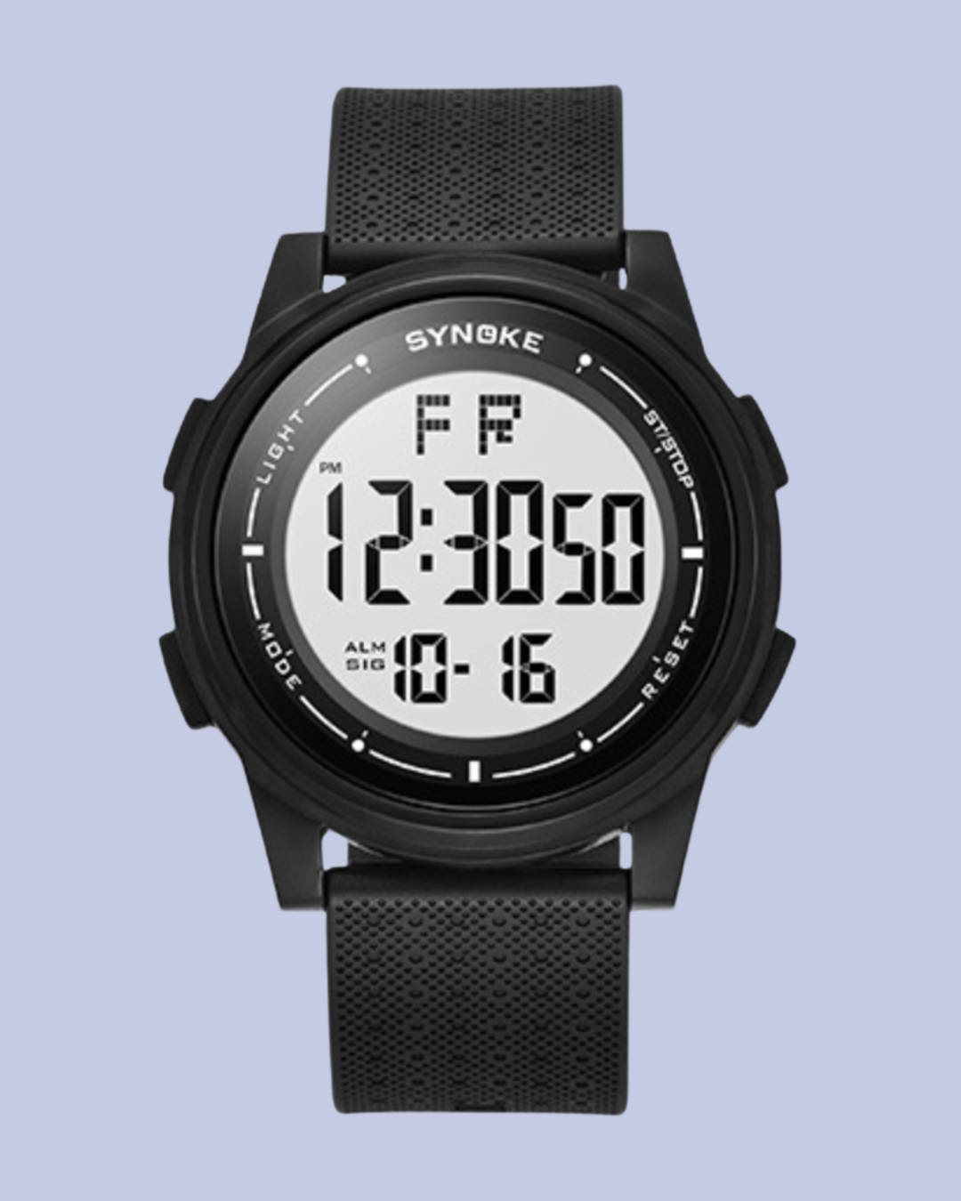 The white SYNOKE 9822 Waterproof Digital Sports Watch