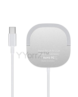 The white Snap Wireless Charger with Kickstand