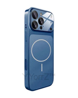 Tempered Glass Magnetic Titanium iPhone Case with MagSafe